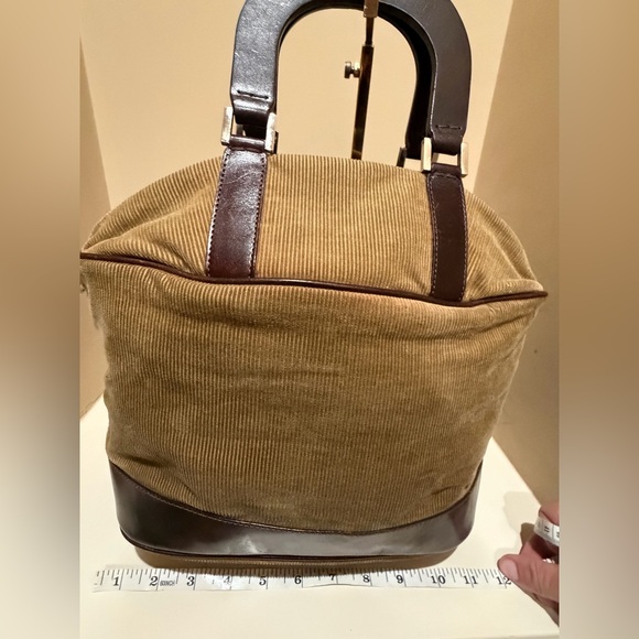 Fendi Corduroy Vintage Handbag -Please Read for Condition - Picture 8 of 12